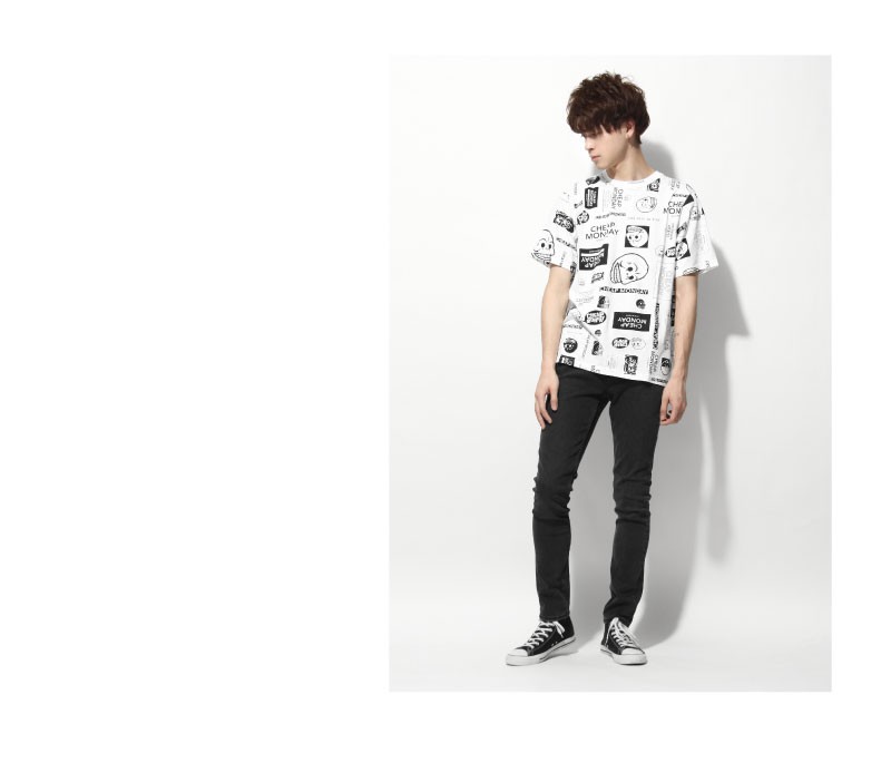 CHEAP MONDAY LOGO短Tee