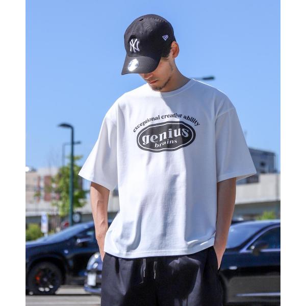 Tシャツ メンズ 半袖 半袖Tシャツ ワンポイント ロゴプリント 韓国風 レトロ ファッション (141974bz)＃｜zip｜02