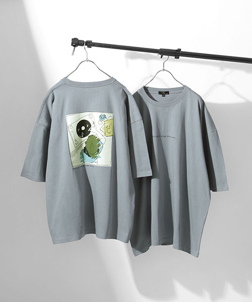 Tシャツ メンズ カットソー 半袖 半袖Tシャツ アソート イラストプリント ビッグシルエット オーバーサイズ (21001-11yz) ＃｜zip｜02