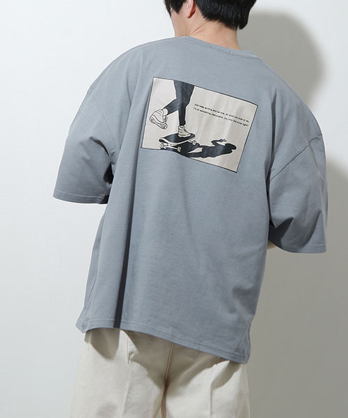 Tシャツ メンズ カットソー 半袖 半袖Tシャツ アソート イラストプリント ビッグシルエット オーバーサイズ (21001-11yz) ＃｜zip｜12
