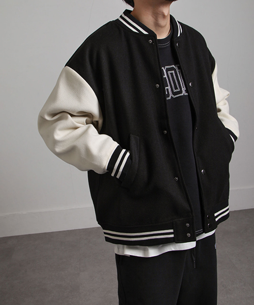 やかな スタジャン スポーティ ファッション 34yz Zip 通販 Paypayモール メンズ スタジアムジャケット スタジアム