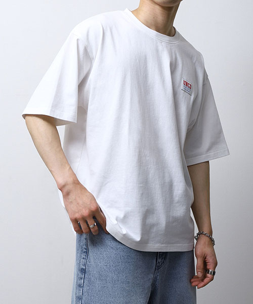Tシャツ メンズ 半袖 半袖Tシャツ ワンポイント ロゴプリント ビッグ 