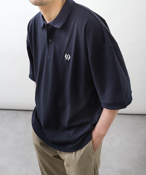 ポロシャツ メンズ ゴルフウェア 半袖 シャツ ロゴ刺繍 ワンポイント 