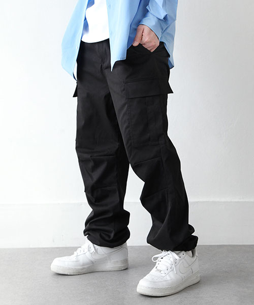 パンツ メンズ イージーパンツ ドローコード 紐付き 大きいサイズ ポケット 膝タック ファッション (22upp001)