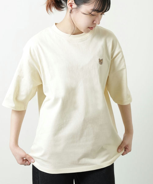 ネットで注文 FIVE ZIP Tシャツ 無地 クルーネック 半袖 カットソー メンズ トップス