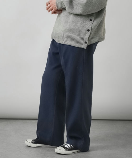 ボトムス メンズ スラックス ロングパンツ ハイウエスト ウールライク 暖かい ファッション (23055-33yz)｜zip｜02