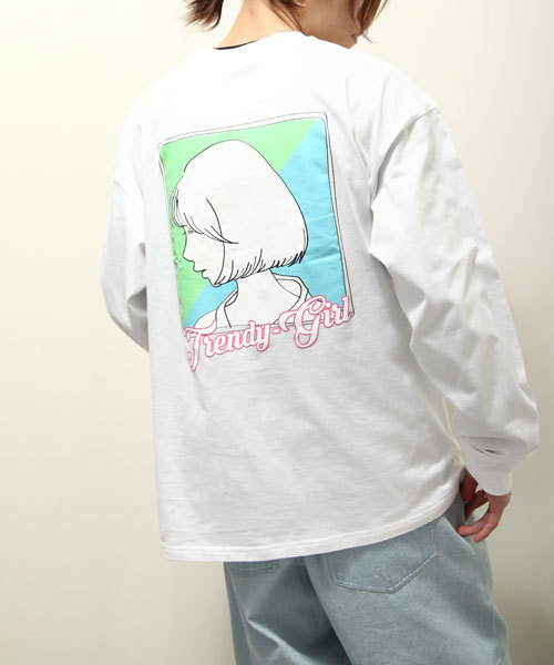 Tシャツ メンズ ロンt カットソー 長袖tシャツ バックイラスト バックプリント エモい ファッション Zip 通販 Paypayモール