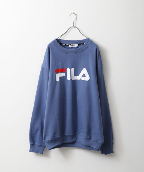 FILA トレーナー メンズ スウェット スエット クルーネック 長袖 ロゴ