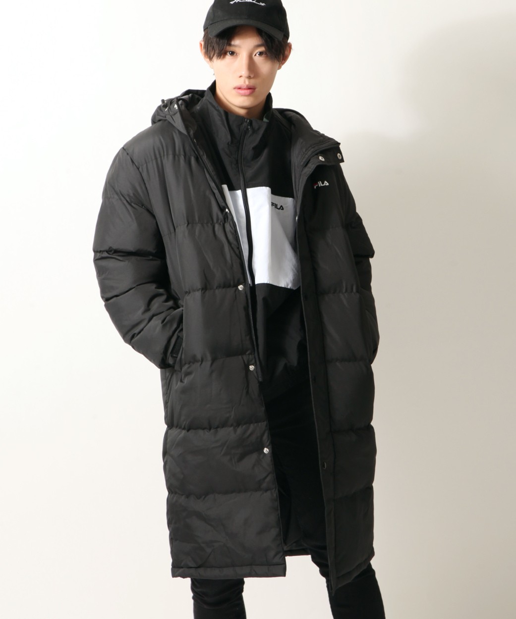 サイズは Fila 冬 冬物 冬服 Fh7591 Zip 通販 Paypayモール コート メンズ ロングコート