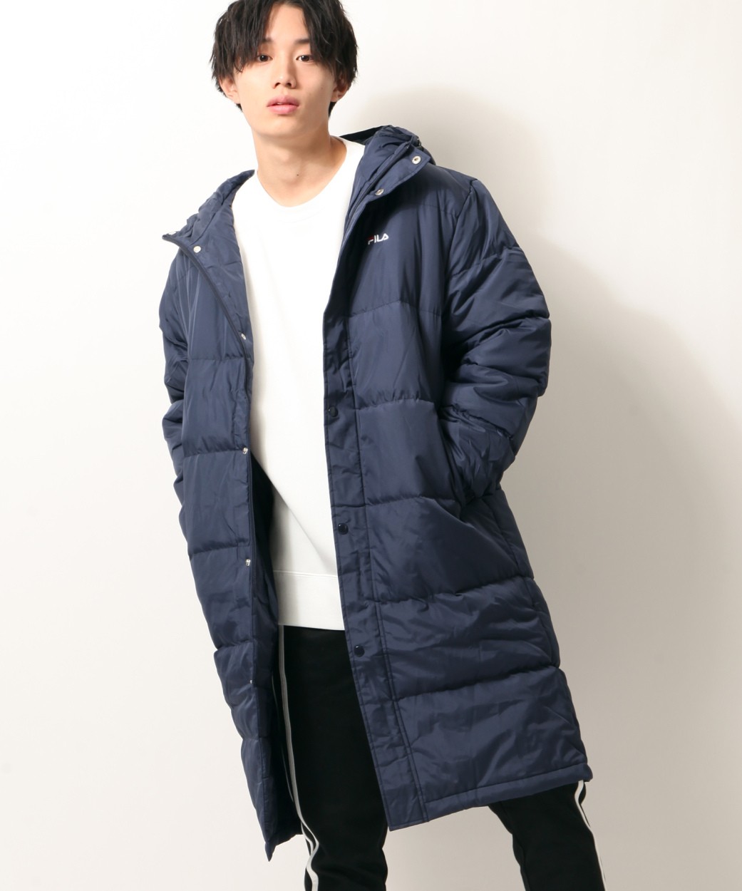 サイズは Fila 冬 冬物 冬服 Fh7591 Zip 通販 Paypayモール コート メンズ ロングコート