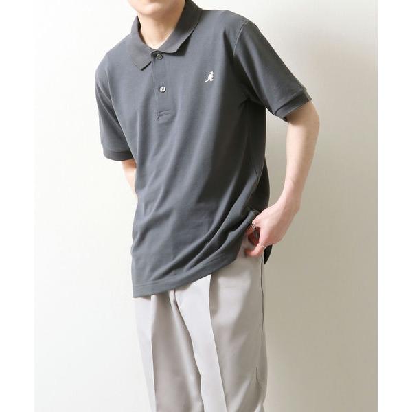ポロシャツ メンズ 半袖 半袖シャツ ワンポイント ゴルフウェア チェック柄 カンゴール ファッション (kgaf-0305)｜zip｜06