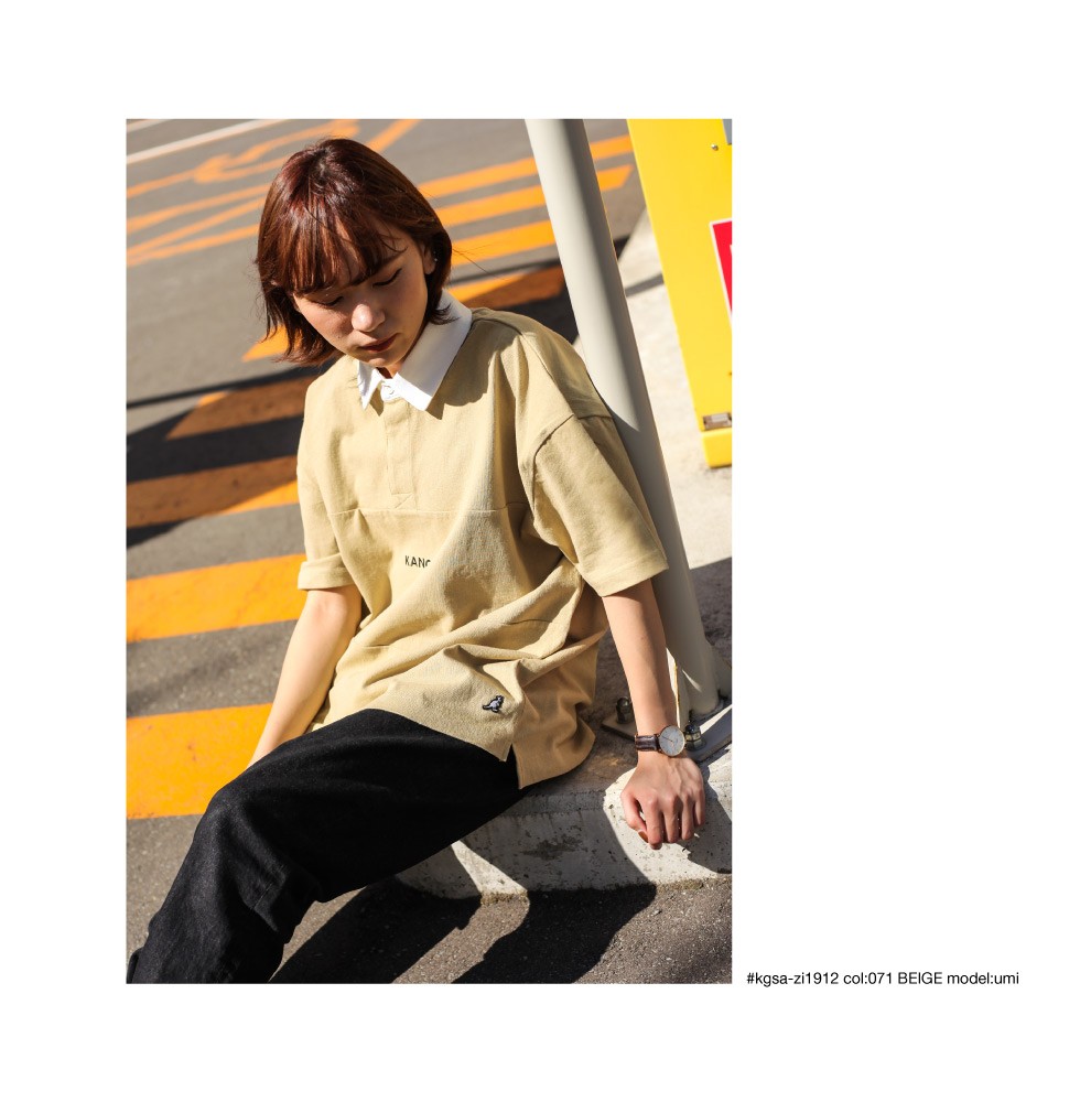 寬版素色短袖襯衫橄欖球衫(6色) ZIP日本男裝