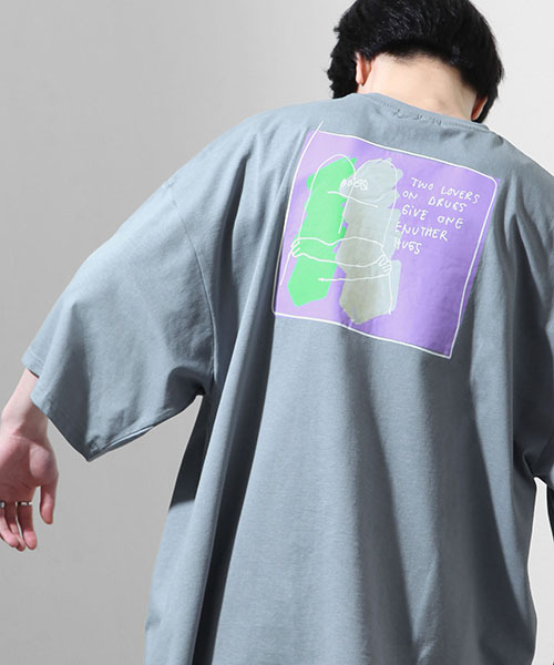 Tシャツ メンズ カットソー 半袖 半袖tシャツ バックプリント イラストアート ビッグシルエット マークゴンザレス ファッション Mg 02 Zip 通販 Paypayモール