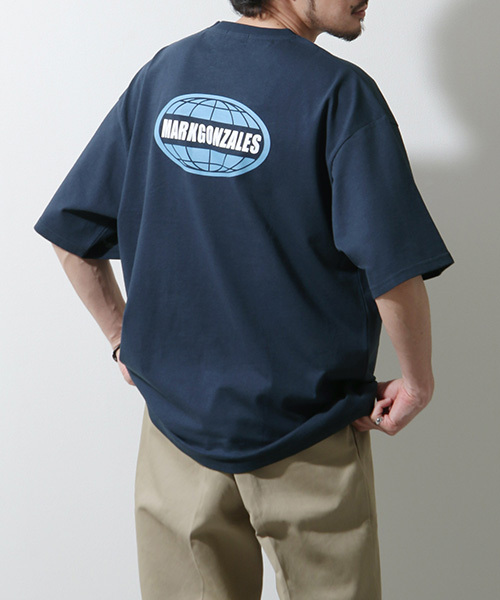 Tシャツ メンズ カットソー 半袖 半袖Tシャツ ロゴプリント バックプリント マークゴンザレス ファッション (mg-0288)＃｜zip｜02