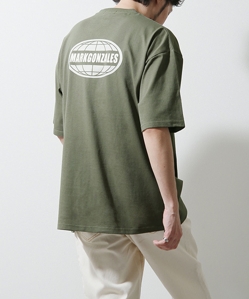 Tシャツ メンズ カットソー 半袖 半袖Tシャツ ロゴプリント バックプリント マークゴンザレス ファッション (mg-0288)＃｜zip｜03