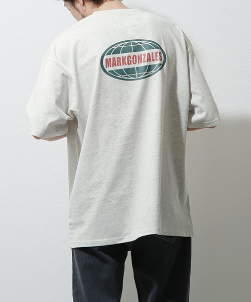 Tシャツ メンズ カットソー 半袖 半袖Tシャツ ロゴプリント バックプリント マークゴンザレス ファッション (mg-0288)＃｜zip｜06