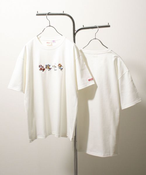 Tシャツ メンズ シャツ 半袖 半袖シャツ メンズ ユニセックス 刺繍 イラストプリント ファッション (sk-klg001)＃｜zip｜06