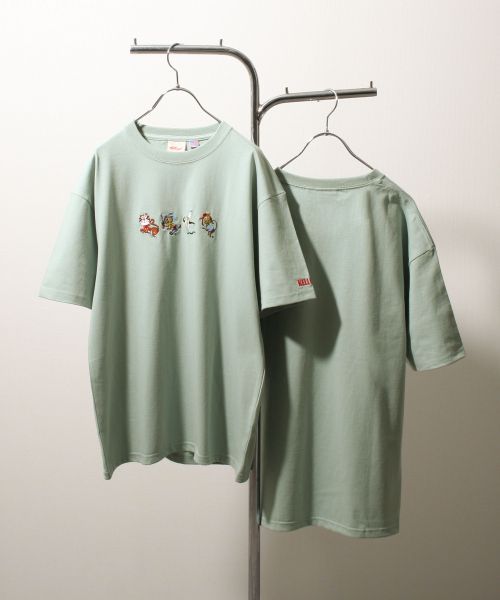 Tシャツ メンズ シャツ 半袖 半袖シャツ メンズ ユニセックス 刺繍 イラストプリント ファッション (sk-klg001)＃｜zip｜07