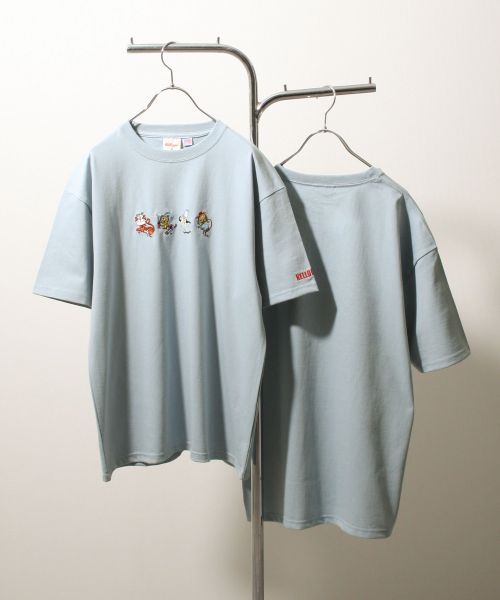 Tシャツ メンズ シャツ 半袖 半袖シャツ メンズ ユニセックス 刺繍 イラストプリント ファッション (sk-klg001)＃｜zip｜08