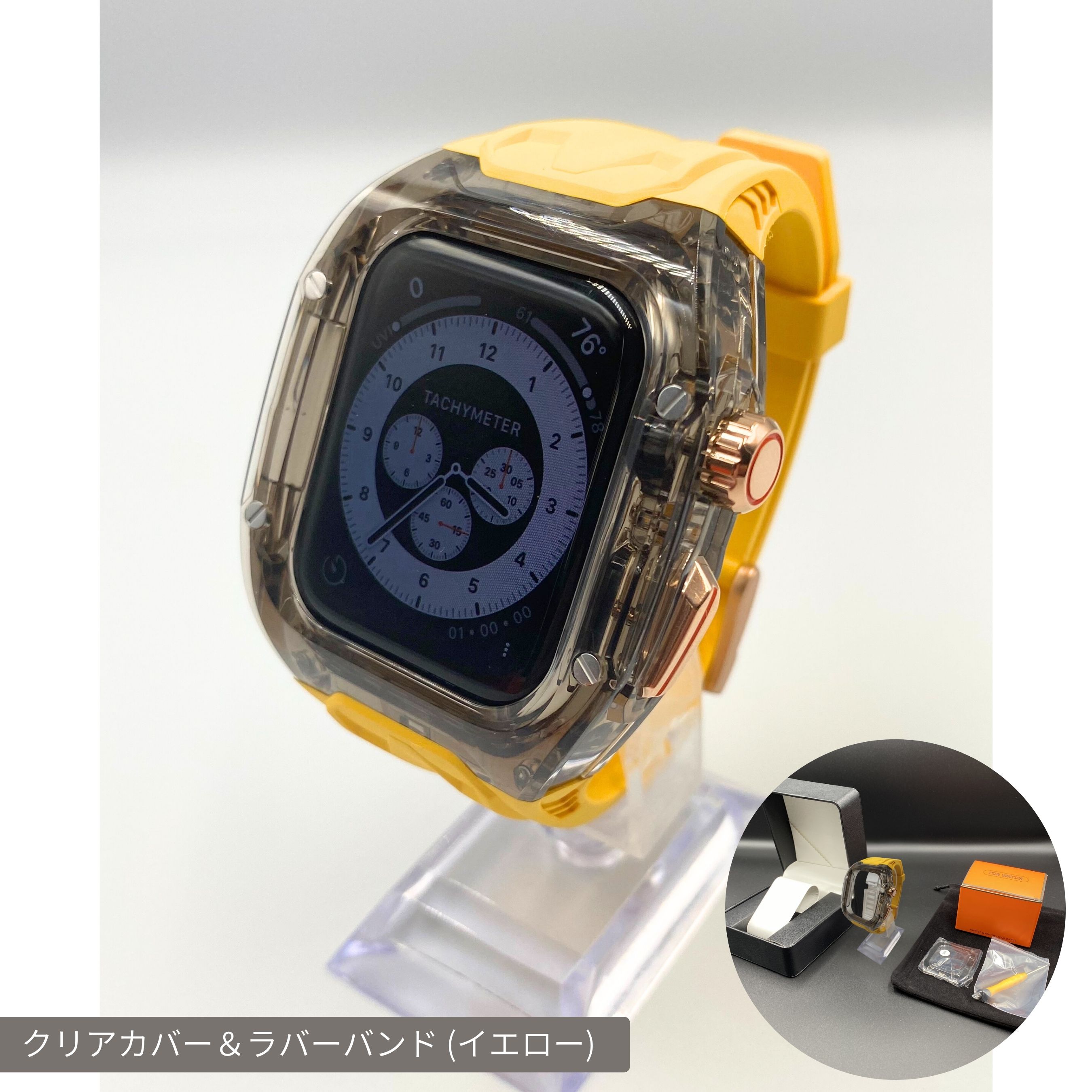 アップルウォッチ バンド apple watch カバー ベルト ステンレス シリコン 一体型ケース 高級 スマートウォッチアクセサリー | Apple | 03