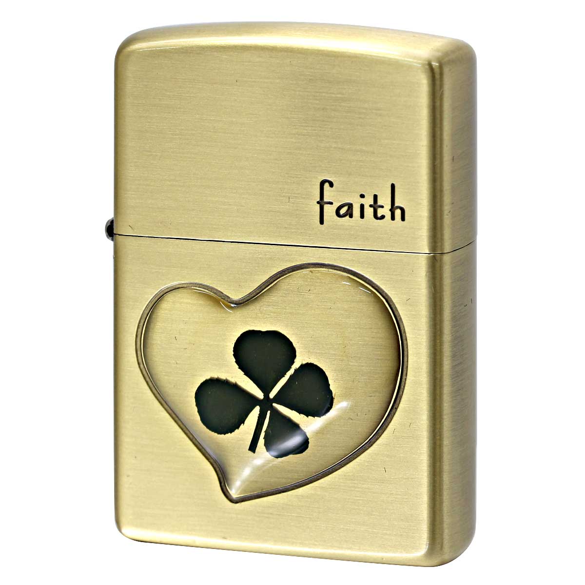 【GINGER掲載商品】 ZIPPO Zippo ジッポライター 四つ葉 クローバー 本物 フェイス その他