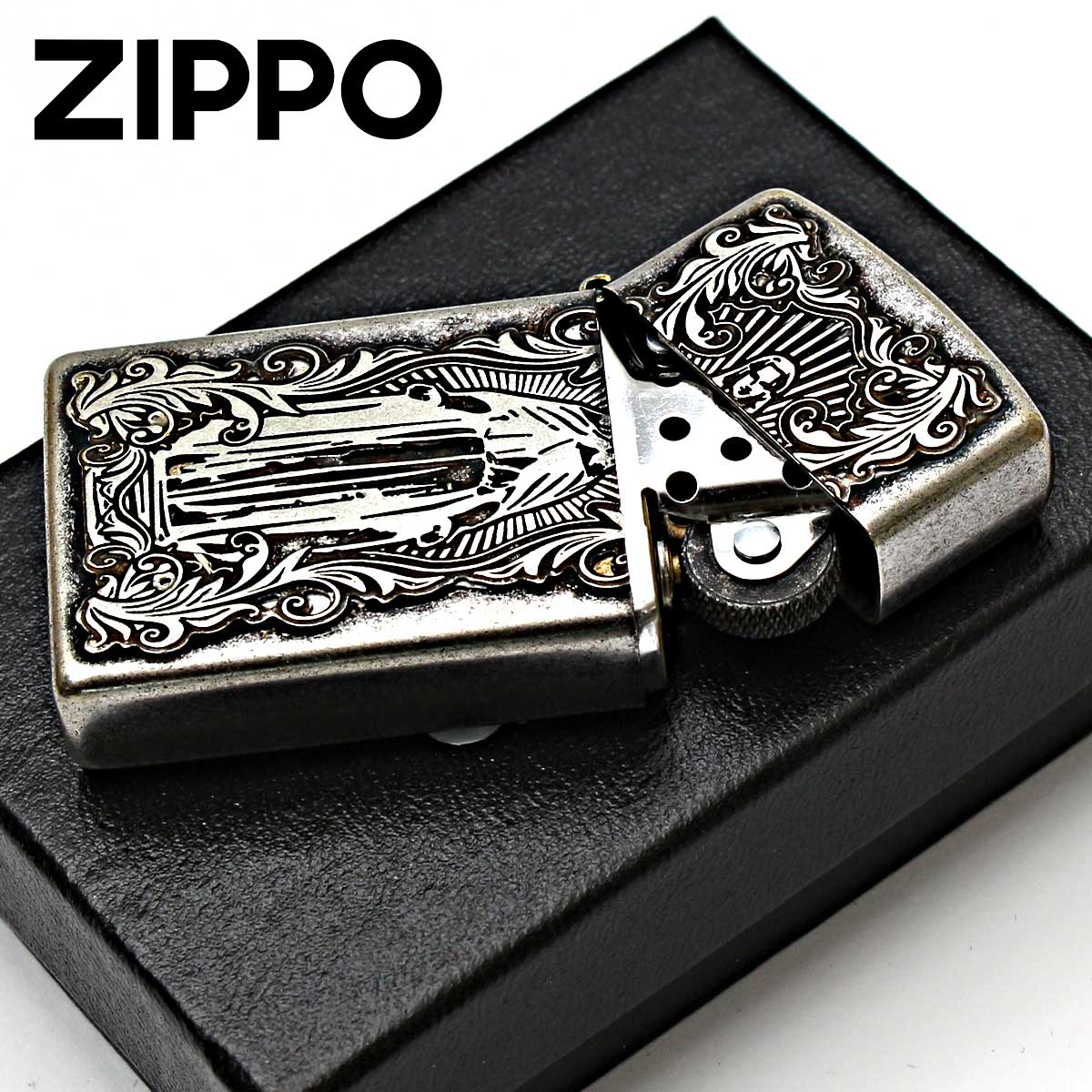 ZIPPO Zippo ジッポライター アラベスク マリア スリム ディープ