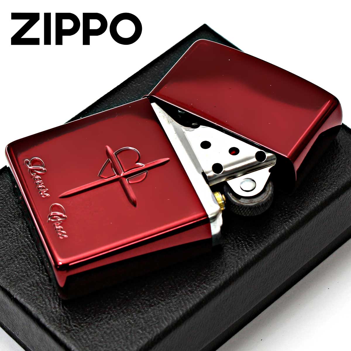 ZIPPO（ジッポー） ジッポライター ラバーズ クロス ハート レッド 