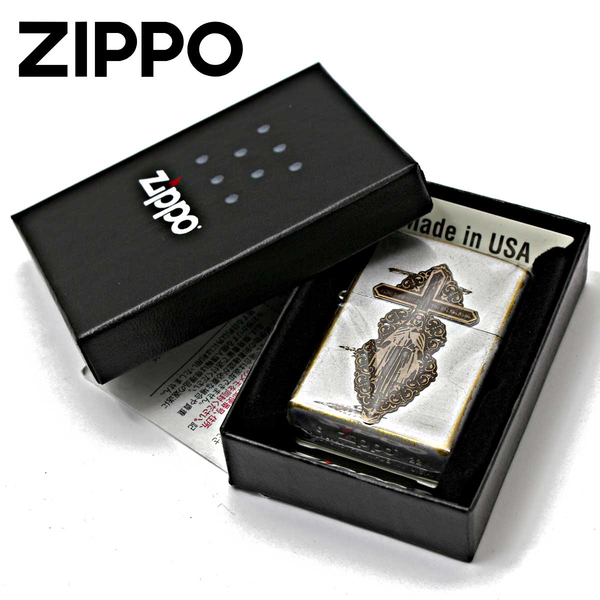 ZIPPO Zippo ジッポライター マリア メタル クロス 十字架