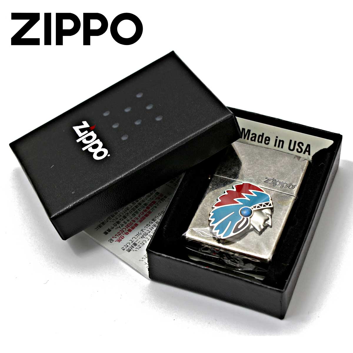 ZIPPO Zippo ジッポライター ネイティブアメリカン メタル ニッケル