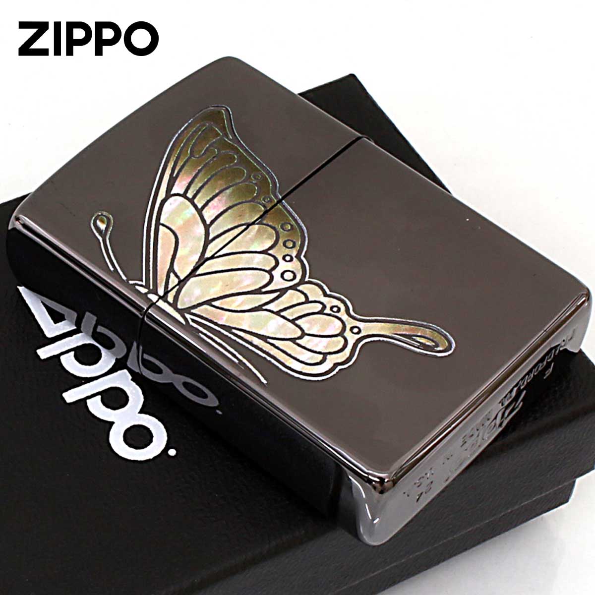 ZIPPO（ジッポー） ジッポライター 蝶々 バタフライ シェル風プリント 