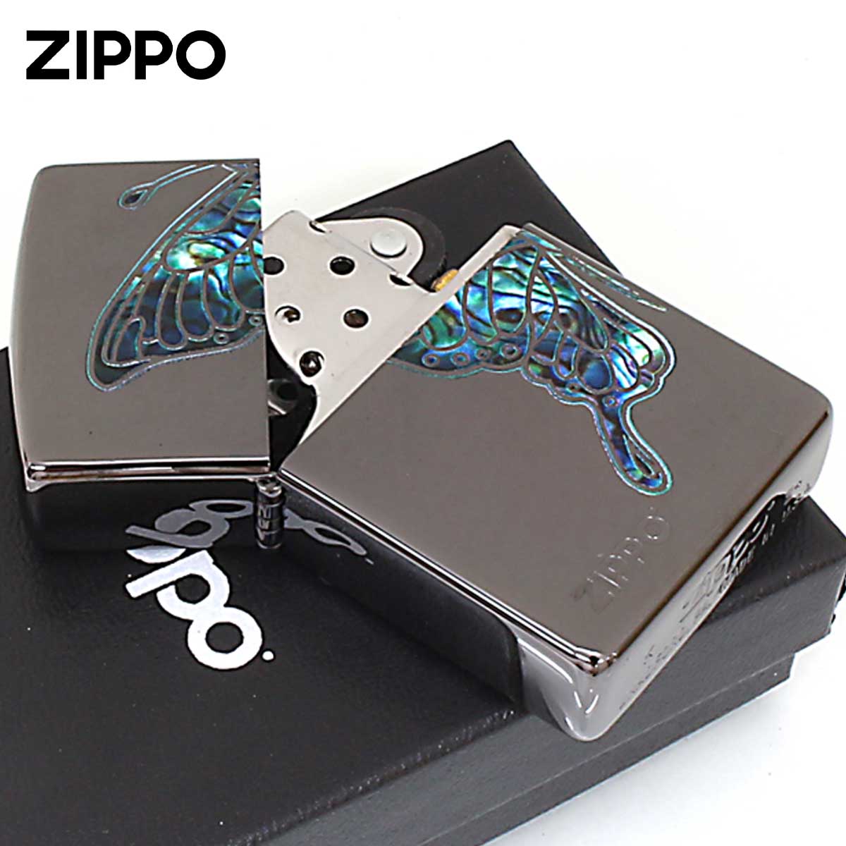 ZIPPO（ジッポー） ジッポライター 蝶々 バタフライ シェル風プリント