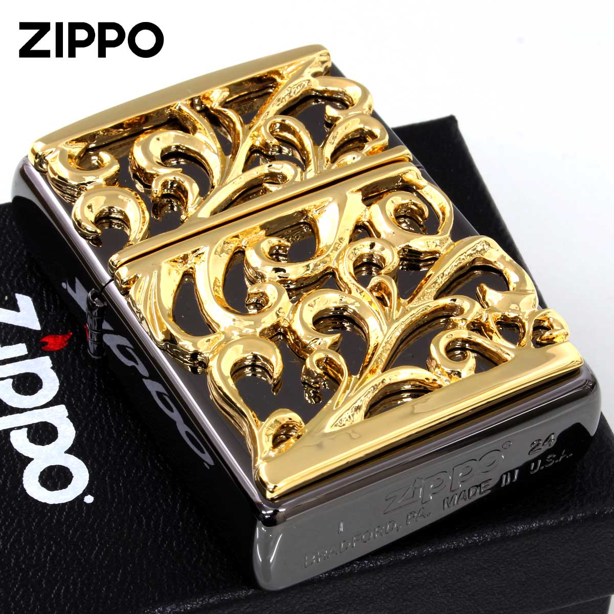 ZIPPO（ジッポー） ジッポライター アラベスク 唐草 メタル デビル 