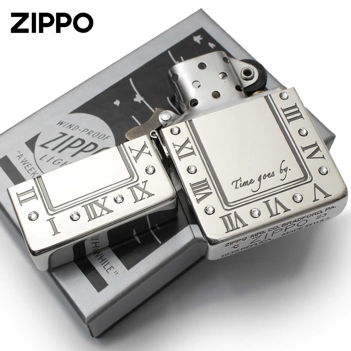 レプリカ Zippo ジッポライター 1935レプリカ 時計 アトラスデザイン