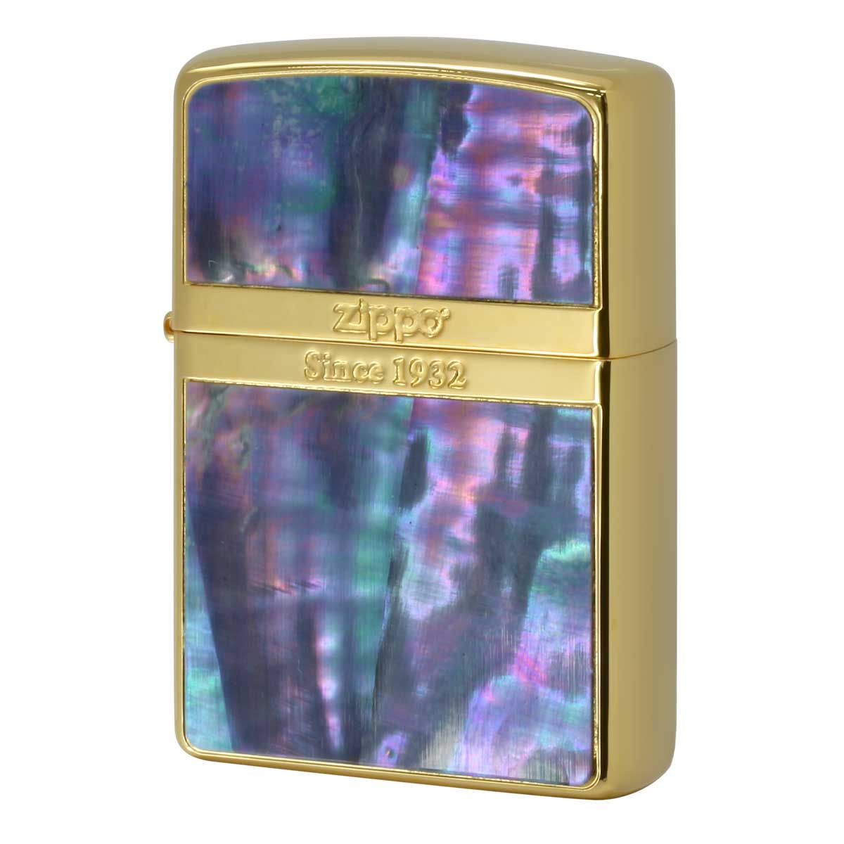 シェル Zippo ジッポライター 貝 ゴールド ラインシェルフィッシュ