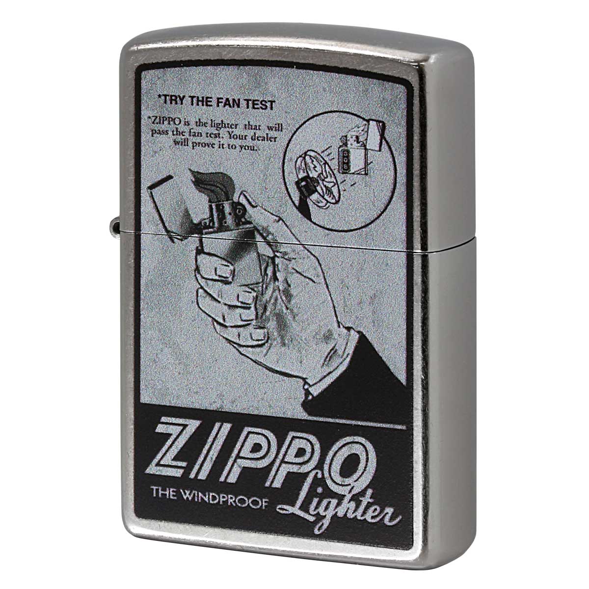デュポン風ジッポ Zippo ジッポー Windy Wind ウインディ 風の中 エンブレム風 Z207