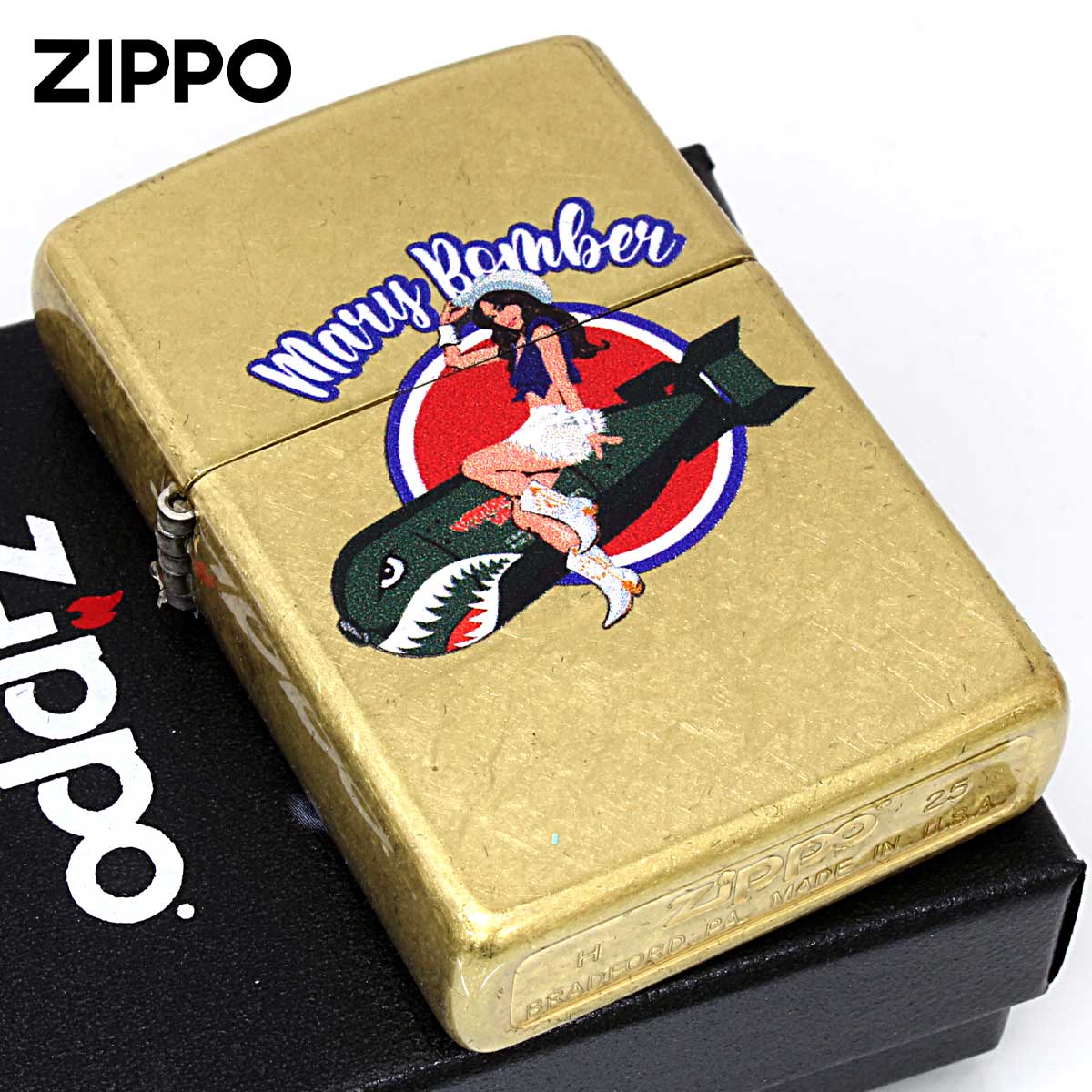 ZIPPO（ジッポー） ジッポライター Mary Bombor NOSE ART Pin Up Girl