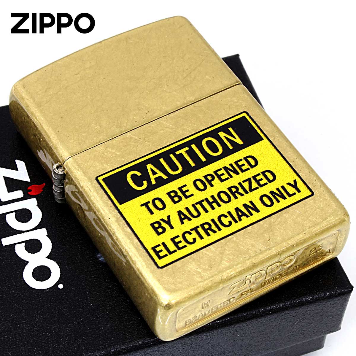 ZIPPO（ジッポー） ジッポライター 注意 プレート CAUTION To Be 