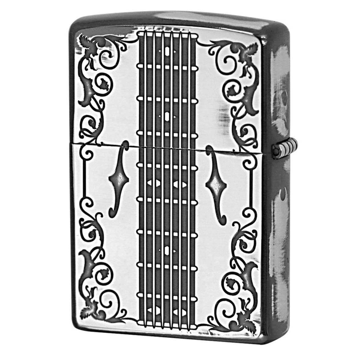 ZIPPO Zippo ジッポライター ギター アンテーク 木 ウッド 両面