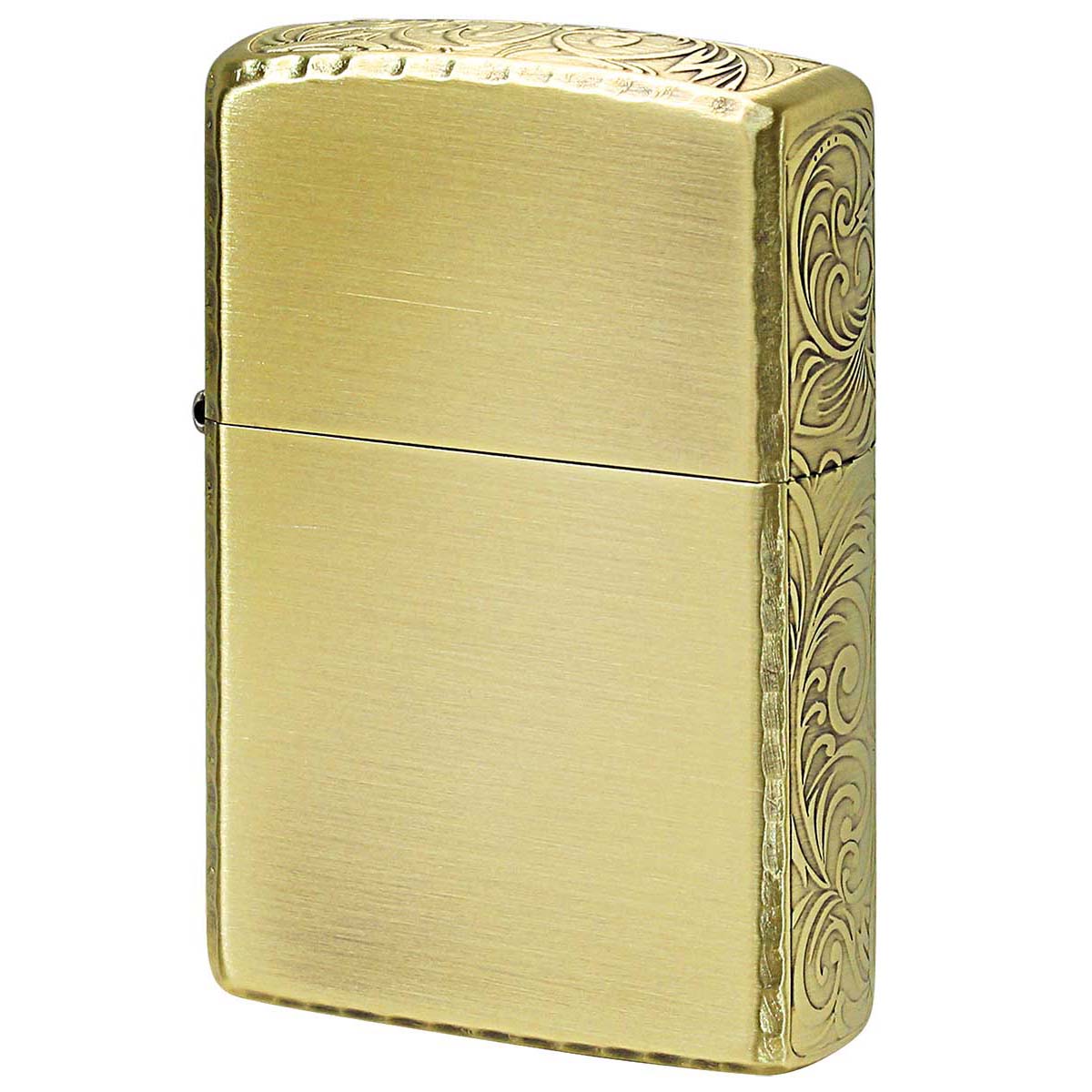 Zippo ジッポライター サイド 3面 アラベスク 唐草 リューター加工 ブラス 1201S792