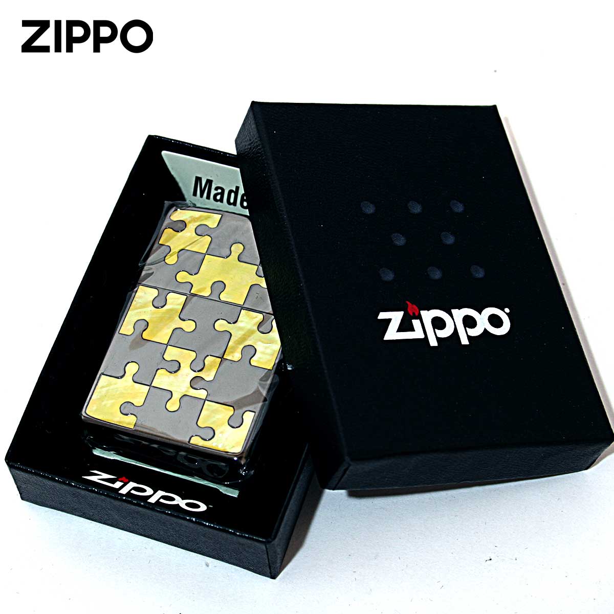 【再入荷!】 シェル Zippo Puzzle Shell ブラック 貝 パズル ジッポライター その他