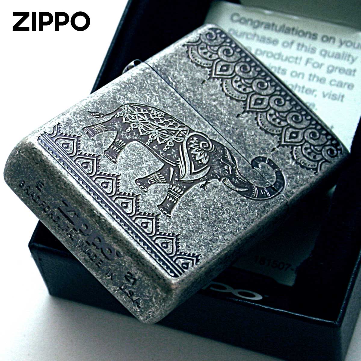 ZIPPO Zippo ジッポライター インディアン エレファント 象