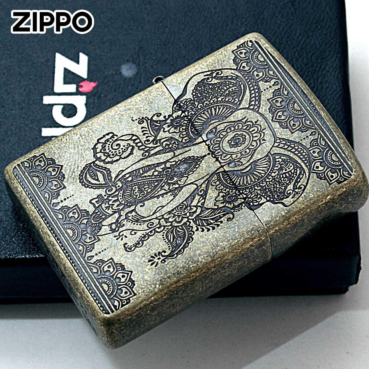 アクセサリー Zippo Zippo ジッポー エタニティリング メタル貼り アンティーク風