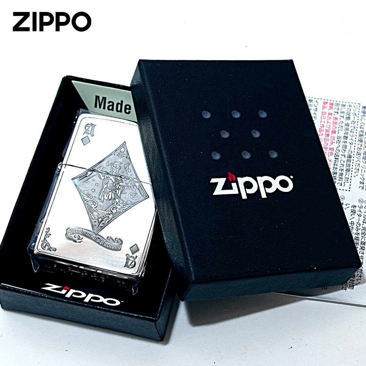 ZIPPO Zippo ジッポライター デビル トランプ ダイヤ シルバー