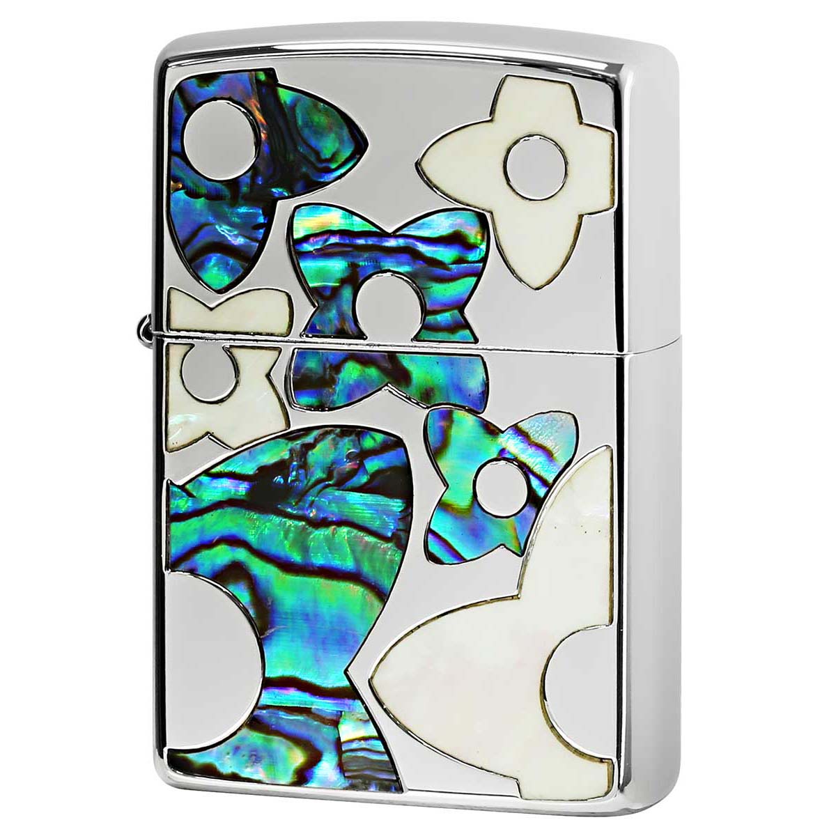 Zippo ジッポライター シェル 貝  フラワー 花 シルバー Shell Flower SV 1201S835 高級