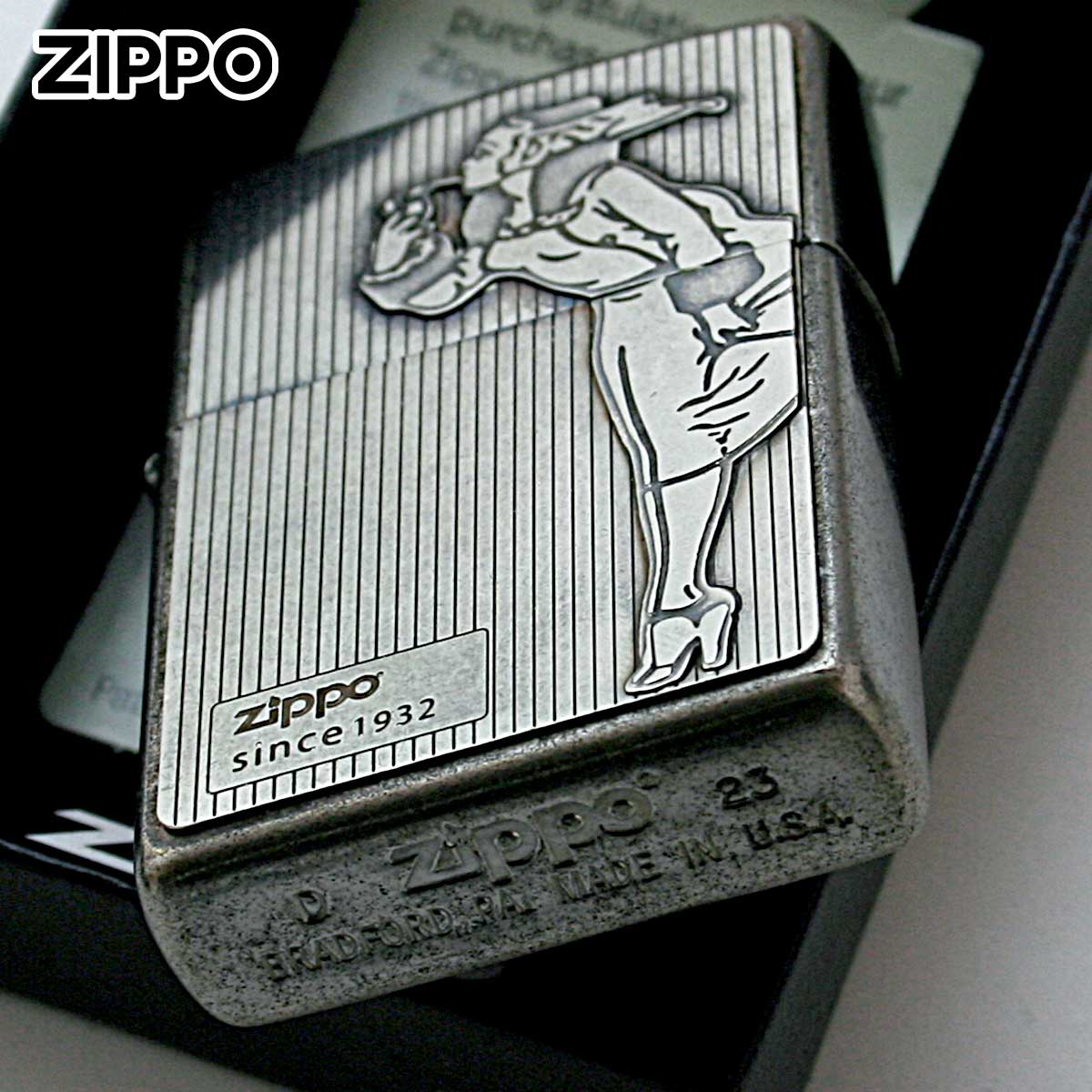 ZIPPO（ジッポー） ジッポライター Windy ウインディ アンテーク風 