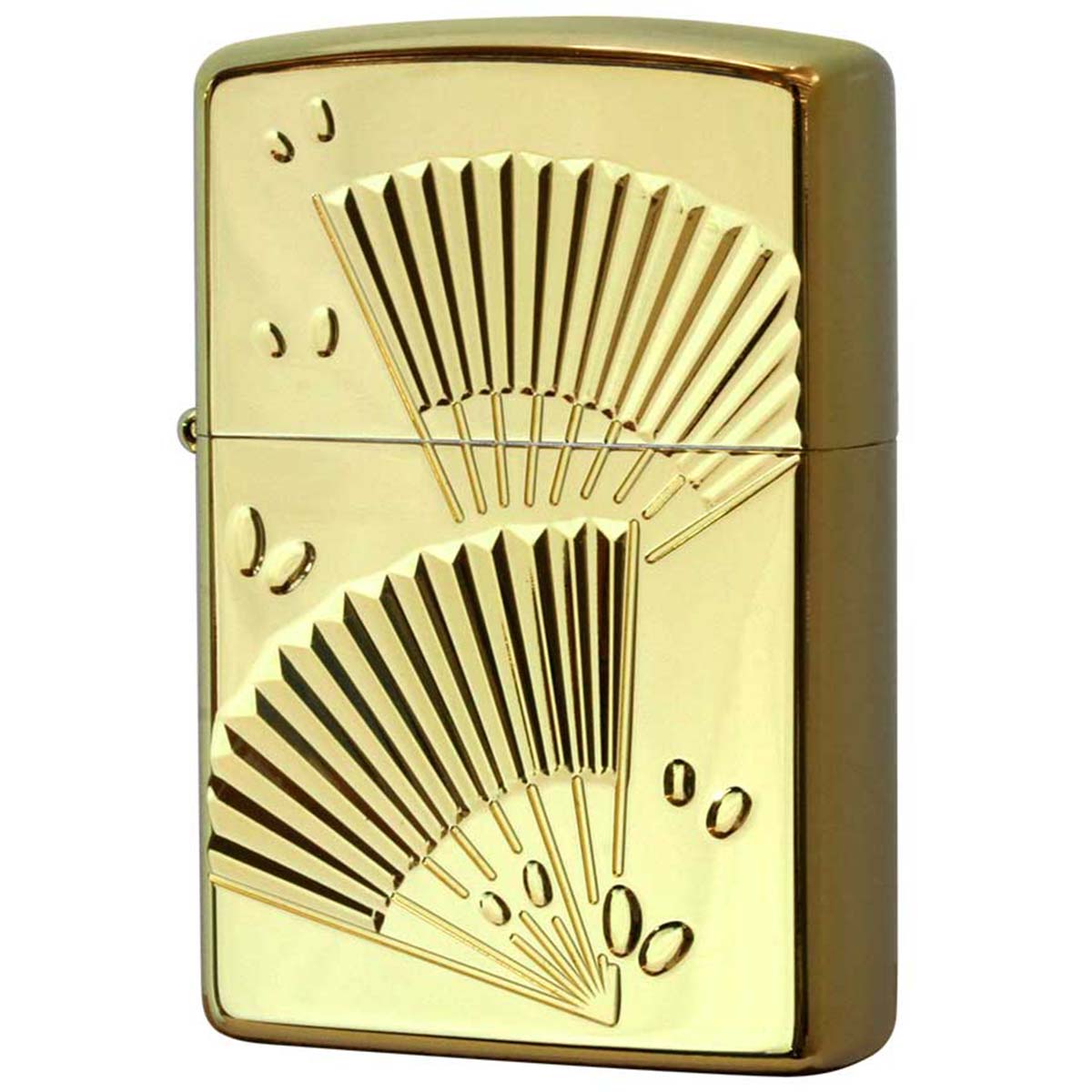 ZIPPO Zippo ジッポライター 扇子 和柄 金チタンZ Japan classic