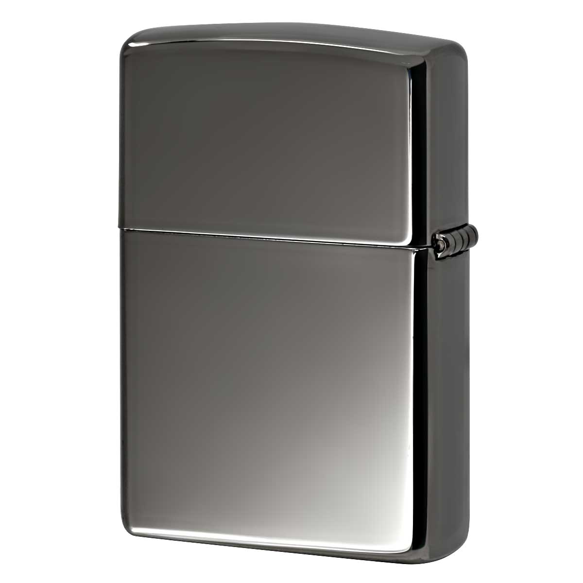 ブラックアイス Zippo ジッポライター 無地 淡い黒 鏡面 Black Ice PVD