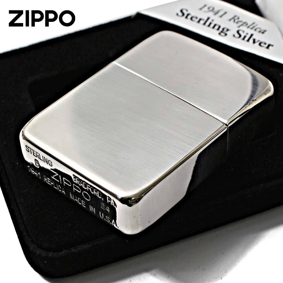レプリカ Zippo ジッポライター 純銀 スターリングシルバー 925