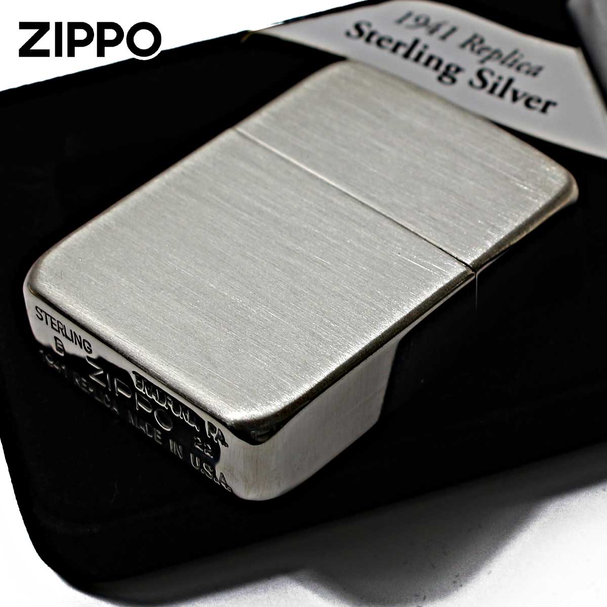 レプリカ Zippo ジッポライター 純銀 スターリングシルバー 925