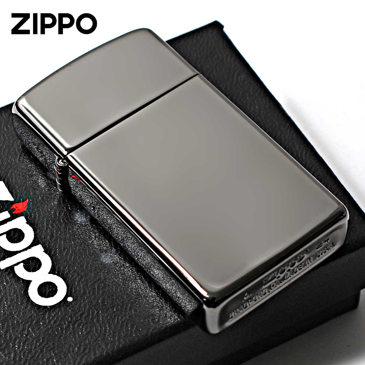 Zippo ジッポライター スリム 無地 淡い黒 鏡面 ブラックアイス SLIM Black Ice PVDコーティング No.20492 定番  メール便可 : ito046 : Zippo専門店フラミンゴ Yahoo!店 - 通販 - Yahoo!ショッピング